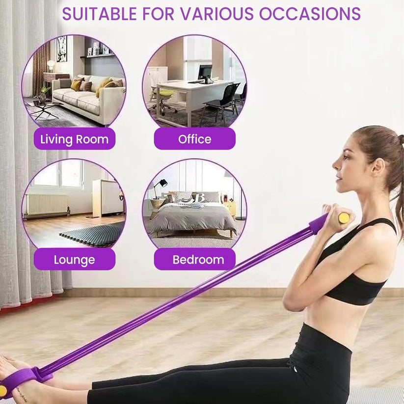 Multi-functional Pedal Resistance Band Trainer – Portable Foot Pedal Fitness Equipment
