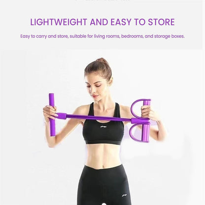 Multi-functional Pedal Resistance Band Trainer – Portable Foot Pedal Fitness Equipment