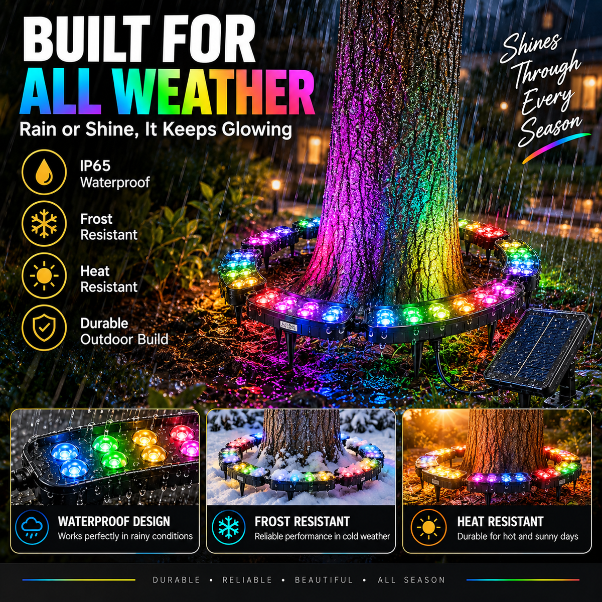 🔥Hot Sale- 🏳️‍🌈 One Tree. Endless Colors. – Solar RGB Landscape Ring Light