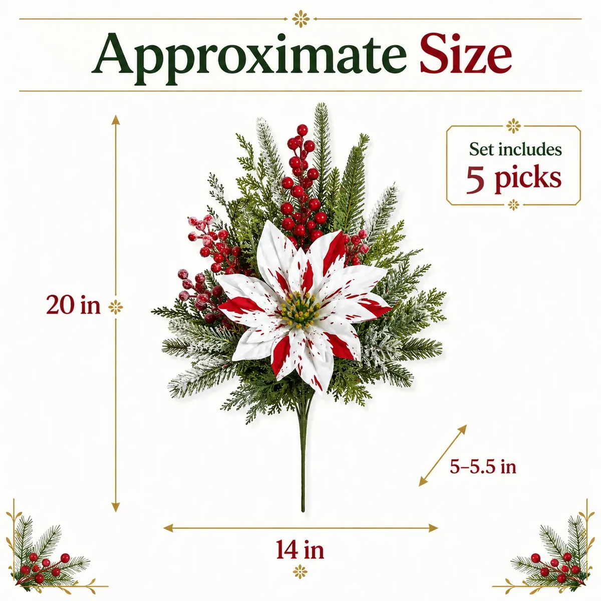 🌸Last Day 64% OFF🔥Christmas Poinsettia Planter Inserts