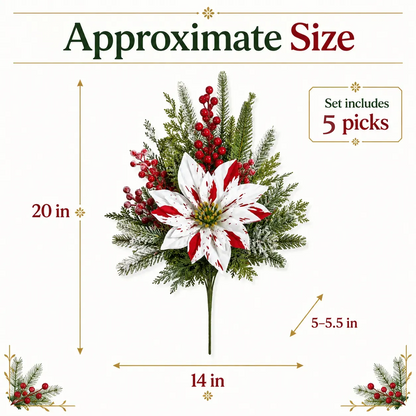🌸Last Day 64% OFF🔥Christmas Poinsettia Planter Inserts