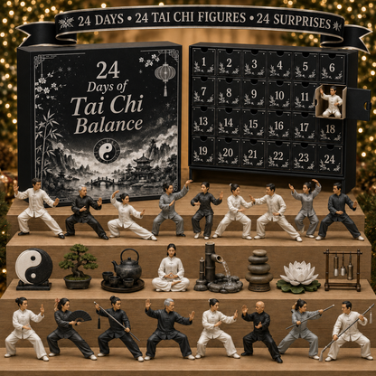 CHRISTMAS KICKOFF 49% OFF - 2026 Days of Tai Chi Balance Blind Box - 24-Day Festive Countdown, Tai Chi Collectible Figures Blind Box