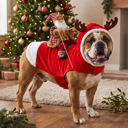 🎅 SantaRider™ Christmas Dog Costume-Turn Your Dog Into Santa’s Funniest Christmas Ride! 🐶🎄