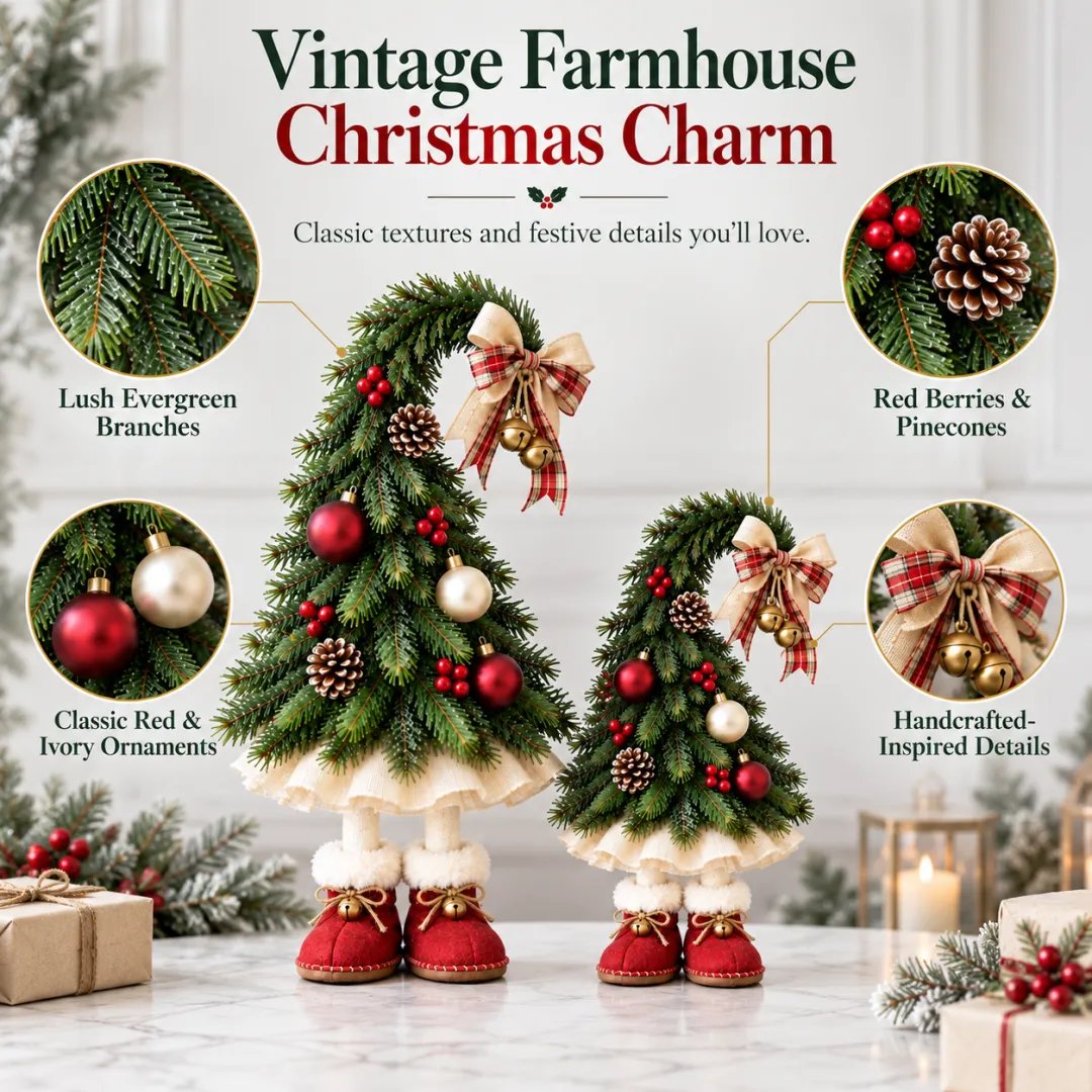 🎄🍄Fairytale Christmas tree decorations featuring elves🌙