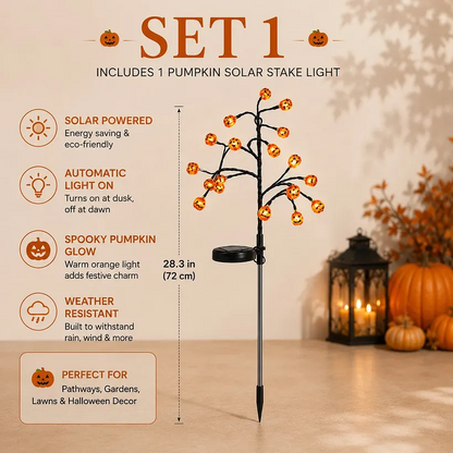 Pumpkin Solar Stake Lights