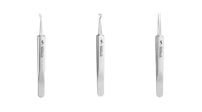 Professional Beauty Salon Tweezers | 2026 New Year Launch  | Precision Slant & Pointed Tips for Brows & Lashes | Essential for Makeup Artists & Home Kits 🎆✨