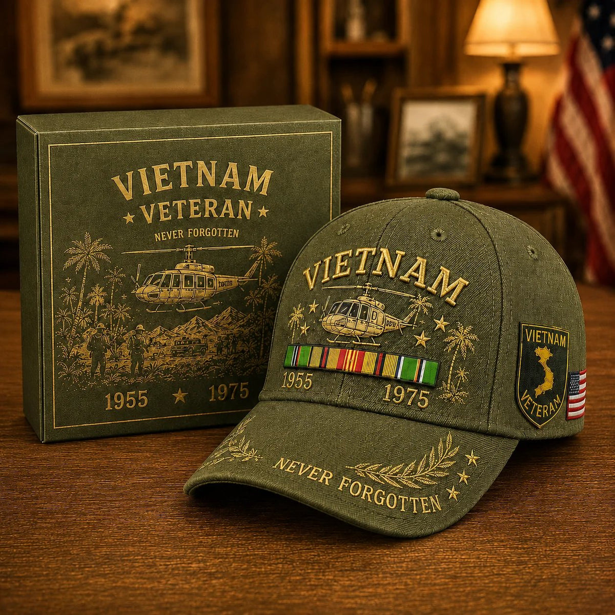 🎖️ Vietnam Veteran 1955–1975 Memorial Cap🔥🇺🇸