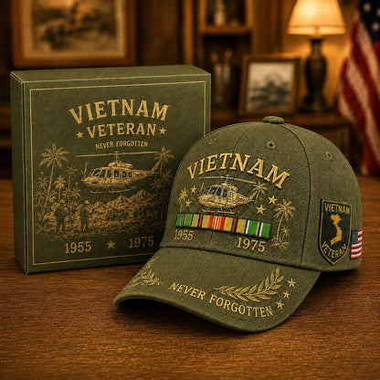 🎖️ Vietnam Veteran 1955–1975 Memorial Cap🔥🇺🇸