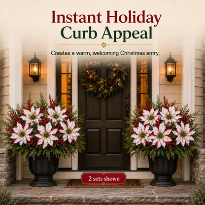 🌸Last Day 64% OFF🔥Christmas Poinsettia Planter Inserts