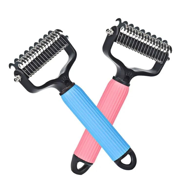 Double Sided Dog Detangling Comb For Shedding And Matted Hair