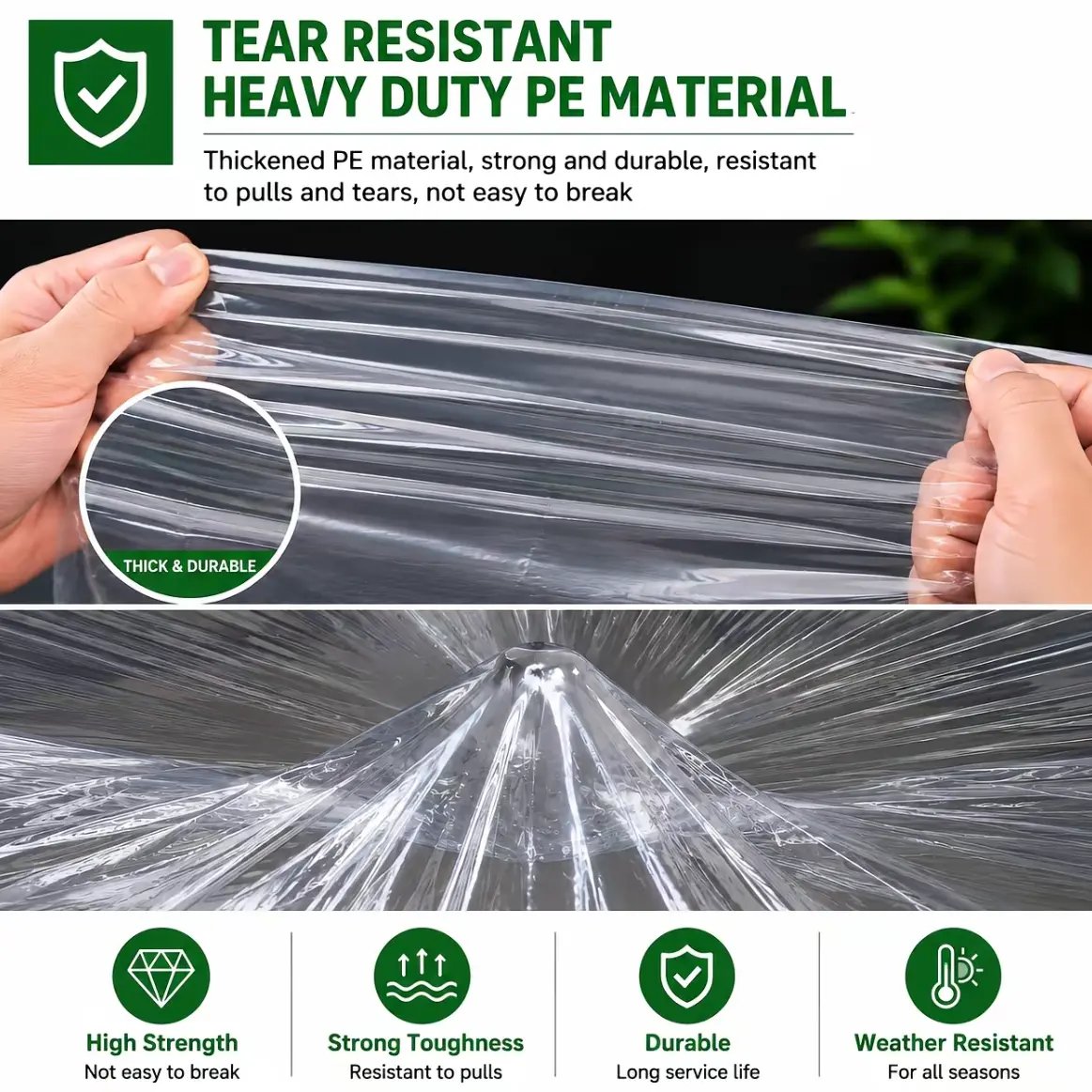 🔥LAST DAY 50% OFF - 🌧️ RainShield Pro™ Transparent Waterproof Tarp – Heavy-Duty Outdoor Cover with Secure Grommets🌧️
