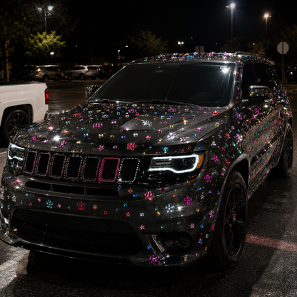 ✨ 3,500-Piece Rhinestone Sticker Kit – 12 Sheets of Sparkling 3D Gem & Pearl Stickers💎