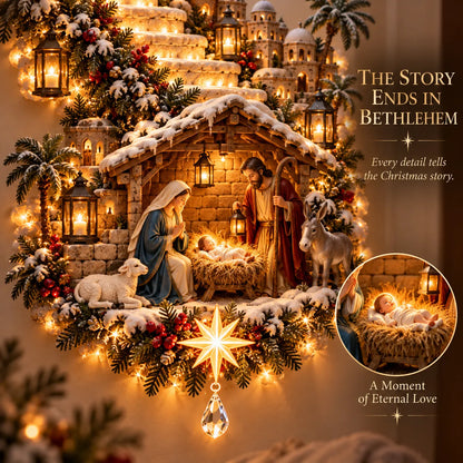 ✨ Last Day 50% OFF!✨ Jesus Light of Heaven Christmas 2D Wall Hanging✝️
