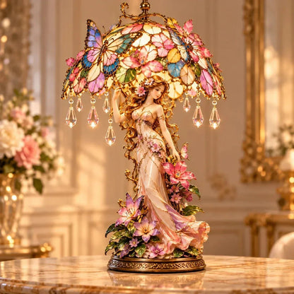 ⏳ Last Day 49% OFF – 🦋 Butterfly Blossom Fairy Light | Warm Floral Table Lamp with Crystal-Style Accents ✨