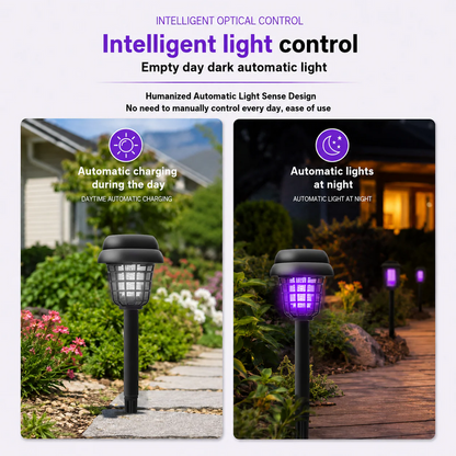 Solar-Powered Mosquito Killer Lamp-Outdoor Solar LED Mosquito Killer Garden Lamp