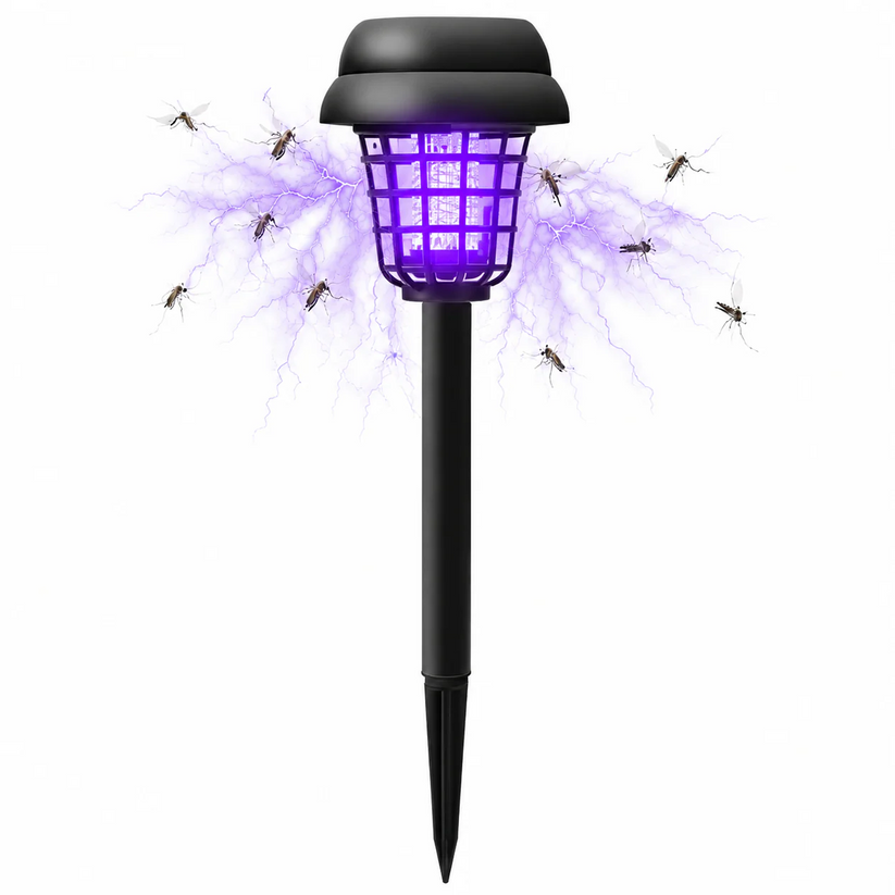 Solar-Powered Mosquito Killer Lamp-Outdoor Solar LED Mosquito Killer Garden Lamp