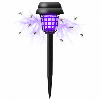 Solar-Powered Mosquito Killer Lamp-Outdoor Solar LED Mosquito Killer Garden Lamp