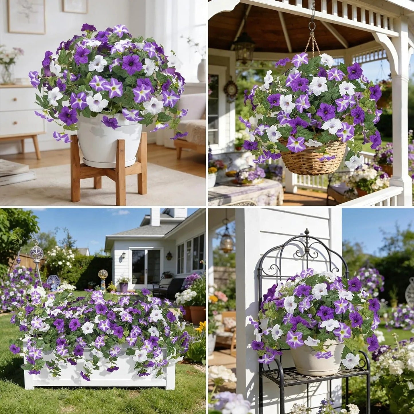 🔥Last Day 70% OFF🔥 Faux Petunias Silk Flower UV Resistant No Fade Floral