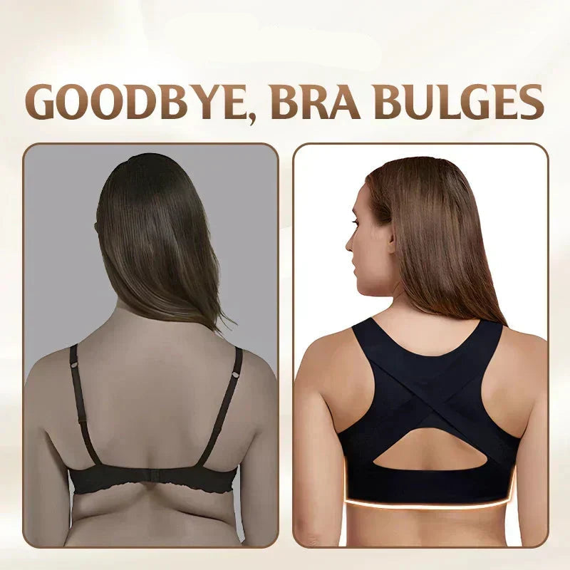 🎉LAST DAY SALE - 50% OFF⚡Front Closure Cross-Back Wireless Posture Bra
