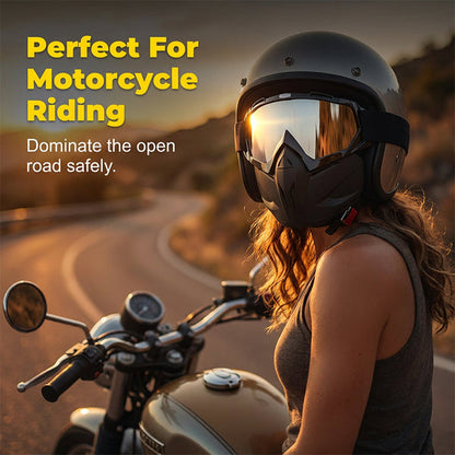 Detachable Full FaceGoggle Mask