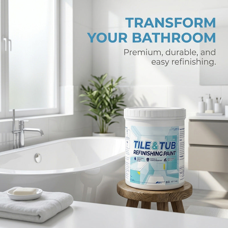 🥳2026 HOT SALE🥳🛁🎨 60% OFF! Tile & Tub Refinishing Paint Kit – Waterproof, anti‑slip finish. Covers stains & cracks. Easy DIY, no pro needed. ✨🛡️