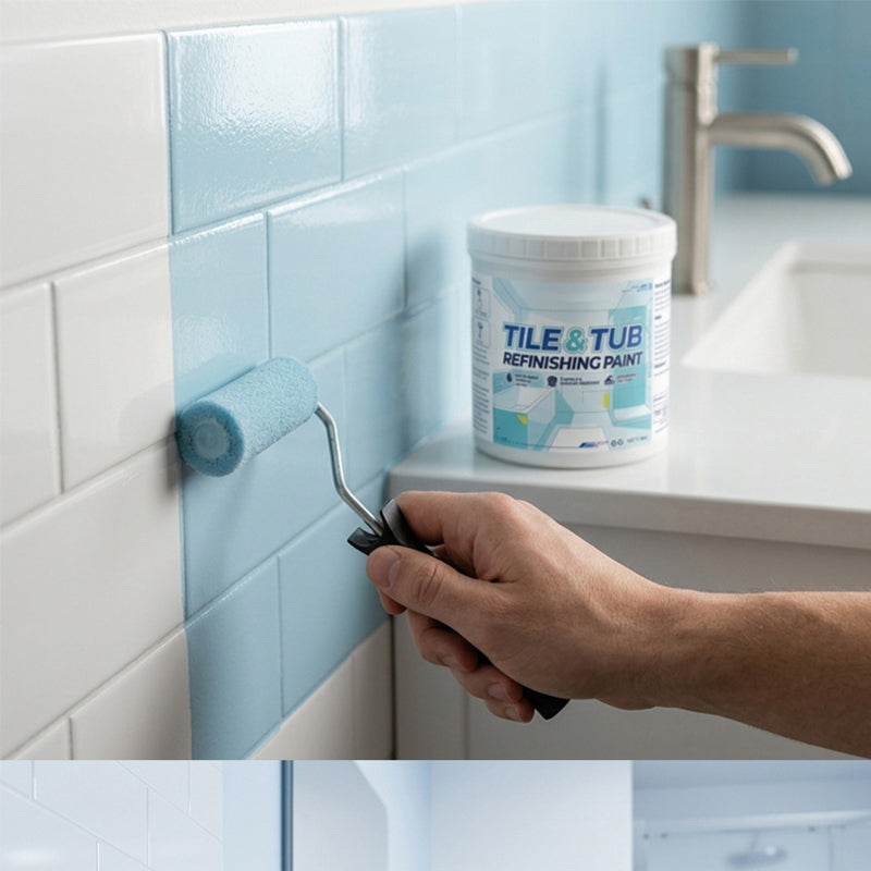 🥳2026 HOT SALE🥳🛁🎨 60% OFF! Tile & Tub Refinishing Paint Kit – Waterproof, anti‑slip finish. Covers stains & cracks. Easy DIY, no pro needed. ✨🛡️