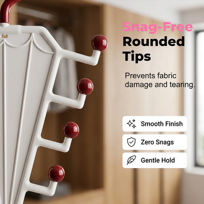 Multi-Functional V-Shaped Double Sided Hanger Storage Rack