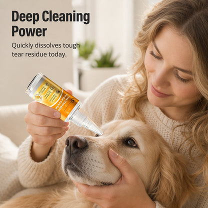 🐶 Goodbye Tear Stains — Gentle Pet Eye Stain Remover Drops