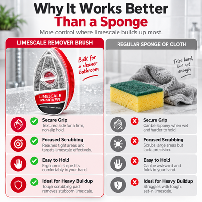 🧽 2-in-1 Bathroom Cleaning Brush | Refillable Scrubber with Built-In Cleaner Dispenser