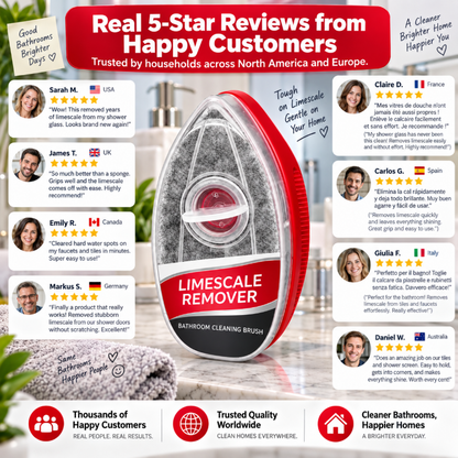🧽 2-in-1 Bathroom Cleaning Brush | Refillable Scrubber with Built-In Cleaner Dispenser
