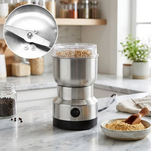 🚀 High-Speed Stainless Steel Grain Grinder