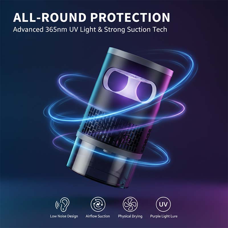Ultra-Quiet Bionic UV Suction Mosquito Trap